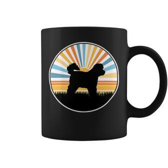 Dog Bichon Frise Mom Dog Dad Retro Sunset Pet Coffee Mug - Monsterry