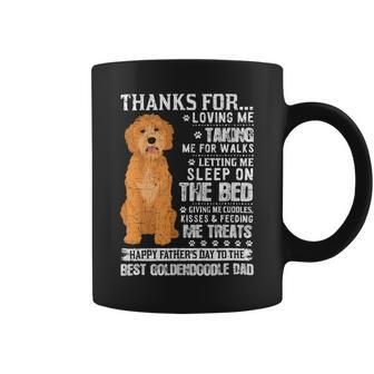 Dog Dad Tee Happy Fathers Day To The Best Goldendoodle Dad Coffee Mug - Monsterry DE