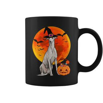 Dog Halloween Greyhound Jack O Lantern Pumpkin Coffee Mug - Monsterry DE