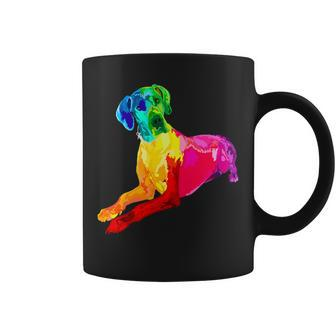 Dog Lover Gifts Great Dane For Women Colorful Great Dane Men Coffee Mug - Monsterry