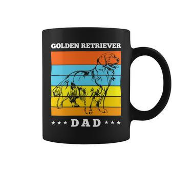 Dog Lover Golden Retriever Dad Retro Coffee Mug - Monsterry