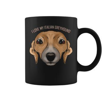 Dog Lover I Love My Italian Greyhound Coffee Mug - Monsterry
