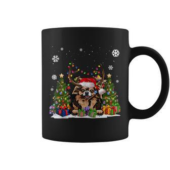 Dog Lovers Cute Chihuahua Santa Hat Ugly Christmas Sweater Coffee Mug - Monsterry