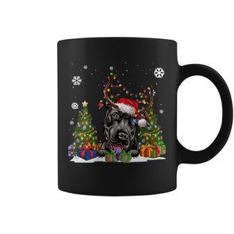 Dog Lovers Cute Pitbull Santa Hat Ugly Christmas Sweater Coffee Mug - Monsterry