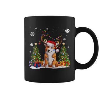 Dog Lovers Cute Welsh Corgi Santa Hat Ugly Christmas Sweater Coffee Mug - Seseable