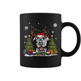 Dog Lovers Irish Wolfhound Santa Hat Ugly Christmas Sweater Coffee Mug - Monsterry DE