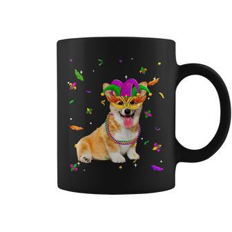 Dog Mom Dog Dad Corgi Cute Mardi Gras Gifts Gifts For Mom Funny Gifts Coffee Mug | Mazezy