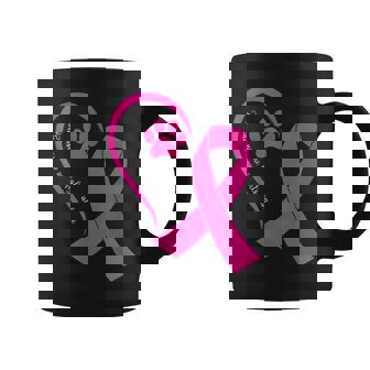 Dog Paws Heart Breast Cancer Awareness Month Warrior Coffee Mug | Mazezy