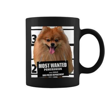 Dog Pomeranian Most Wanted Pomeranian Cute Funny Dog Tee Shirts C Coffee Mug - Monsterry DE