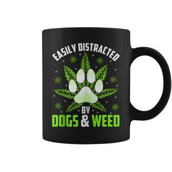 Dogs And Weed Dad Mom Dog Lover Cannabis Marijuana Gift For Women Coffee Mug | Mazezy