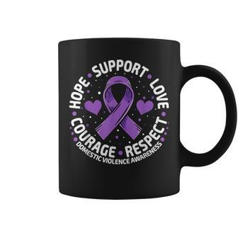 Domestic Violence Awareness Love Support Domestic Violence Coffee Mug - Seseable