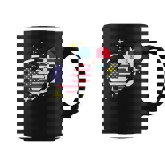 Dominican Republic American Flag Heart Dominican Women Coffee Mug - Seseable