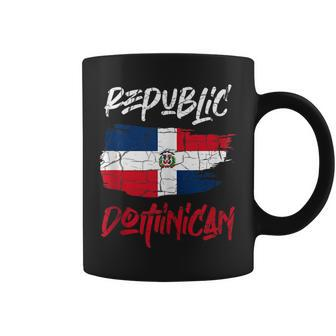 Dominican Republic Flag Painted Republica Dominicana Coffee Mug - Seseable