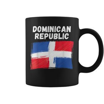 Dominican Republic Flag Vintage Grunge Dominican Flag Coffee Mug - Seseable