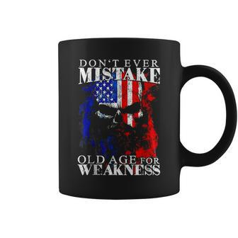 Don't Ever Mistake Old Age For Weakness Coffee Mug - Monsterry DE