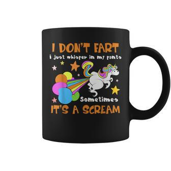 I Don't Fart I Just Whisper In My Pants Unicorn Coffee Mug - Seseable