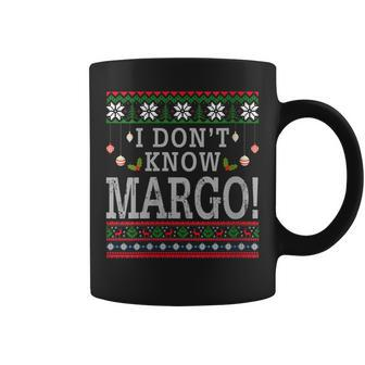 I Don't Know Margo Ugly Christmas Sweater Coffee Mug - Seseable