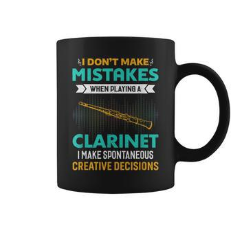 I Don't Make Mistakes When Playing Clarinet Music Coffee Mug | Mazezy