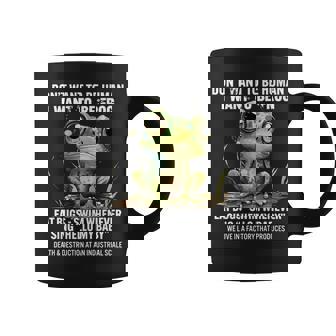 Dont Want To Be Human I Want To Be Frog Eat Bugs Swim Gifts For Frog Lovers Funny Gifts Coffee Mug | Mazezy