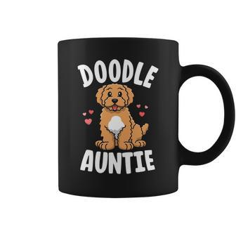 Doodle Auntie Goldendoodle Shirts Women Kawaii Dog Aunt Coffee Mug - Monsterry DE