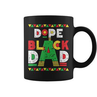 Dope Black Dad African American Black Dad Pride Fathers Day Coffee Mug | Mazezy CA