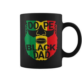 Dope Black Dad African American Fathers Day Junenth Coffee Mug | Mazezy AU
