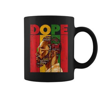 Dope Black Dad Junenth Fathers Day African King Coffee Mug | Mazezy