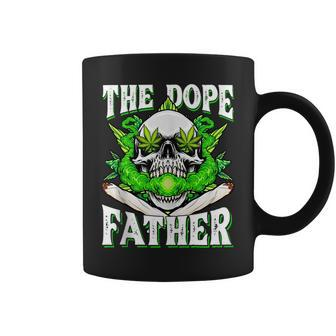 Dope Father Dopest Dad Papa Weed Cannabis Fathers Day Coffee Mug | Mazezy