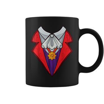 Dracula Vampire Halloween Costume Cosplay Tuxedo Retro Coffee Mug - Seseable