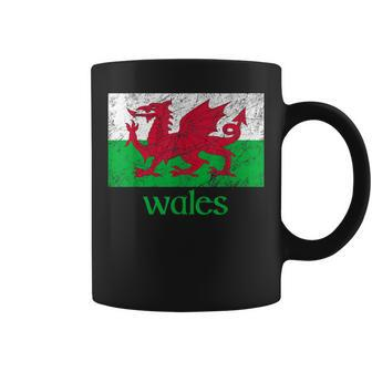 Dragon Of Wales Flag Welsh Cymru Flags Medieval Welsh Rugby Coffee Mug | Mazezy