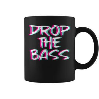 Drop The Bass Outfit I Trippy Edm Festival Clothing Techno Coffee Mug | Mazezy