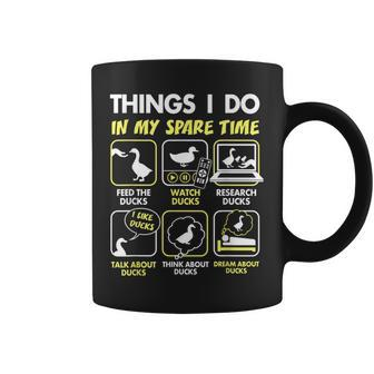 Duck Gifts Things I Do In My Spare Time Duck Lovers Coffee Mug | Mazezy