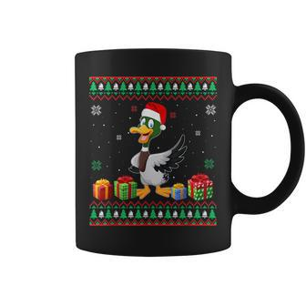 Duck Lover Ugly Christmas Sweater Coffee Mug - Monsterry AU