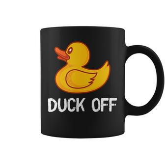 Duck Off Rubber Duck Pun For Programmer & Teacher Coffee Mug | Mazezy