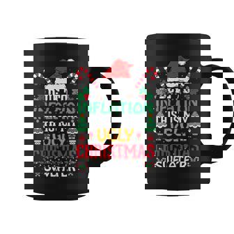 Due To Inflation Ugly Christmas Sweaters Coffee Mug | Mazezy