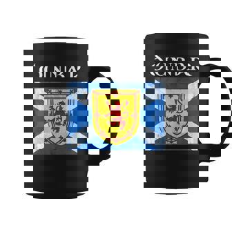 Dunbar Scottish Clan Name Gift Scotland Flag Festival Coffee Mug | Mazezy