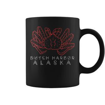 Dutch Harbor Alaska Crab Alaskan Red King Crab Legs Coffee Mug | Mazezy