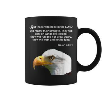 Eagle Bible Verse Isaiah 40 31 Christian Coffee Mug | Mazezy