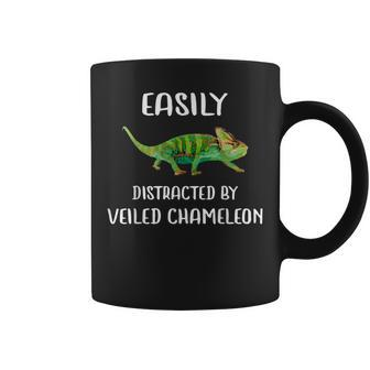 Easily Distracted Veiled Chameleon T Chameleons Coffee Mug | Mazezy