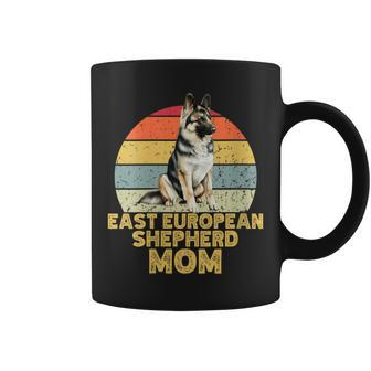 East European Shepherd Dog Mom Retro Dogs Lover & Owner Coffee Mug | Mazezy