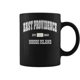 East Providence Rhode Island Ri Vintage State Flag Athletic Coffee Mug | Mazezy