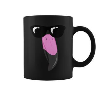 Easy Flamingo Cool Face Animal Lazy Face Costume Coffee Mug | Mazezy