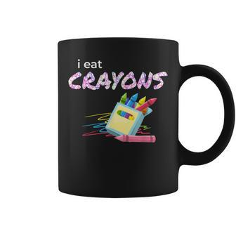 I Eat Crayons Child Colorist Artists Coffee Mug | Mazezy