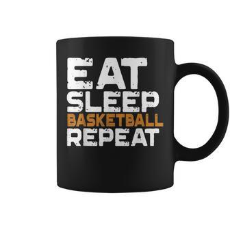 Eat Sleep Basketball Repeat Motivational Sport Gift Coffee Mug | Mazezy