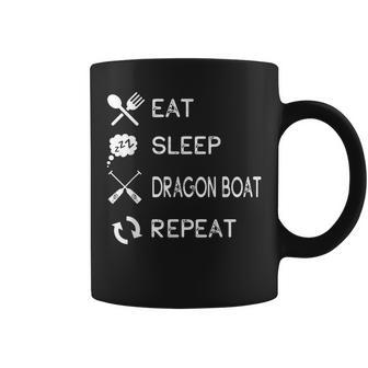 Eat Sleep Dragon Boat Repeat Coffee Mug | Mazezy