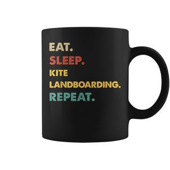 Eat Sleep Kite-Landboarding Repeat Kite-Landboarding Coffee Mug | Mazezy