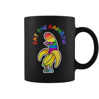 Eat The Rainbow Funny Gay Pride Gay Couple Male Gay Guy Coffee Mug | Mazezy