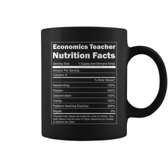 Economics Gift - Funny Nutrition Facts Economics Teacher Coffee Mug | Mazezy