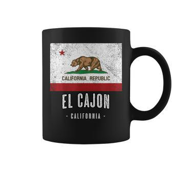 El Cajon California Cali City Souvenir Ca Flag Top Coffee Mug | Mazezy