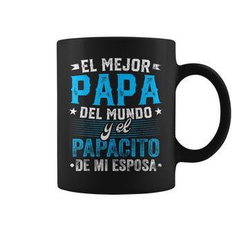 El Mejor Papa Del Mundo Camisa Para Dia Del Padre Latino Dad Coffee Mug | Mazezy
